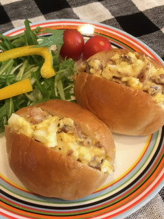 焼鳥缶で簡単とりたまサンド♡-レシピのメイン写真