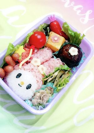 キャラ弁 マイメロ まいめろ-レシピのメイン写真