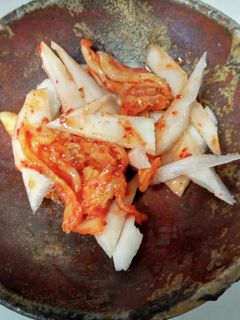 キクイモのキムチあえ-レシピのメイン写真