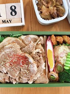 チャーシュー丼弁当 21/5.18-レシピのメイン写真
