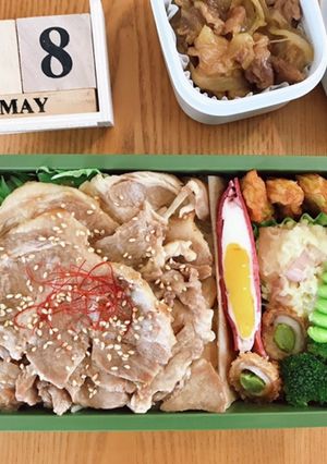 チャーシュー丼弁当 21/5.18-レシピのメイン写真