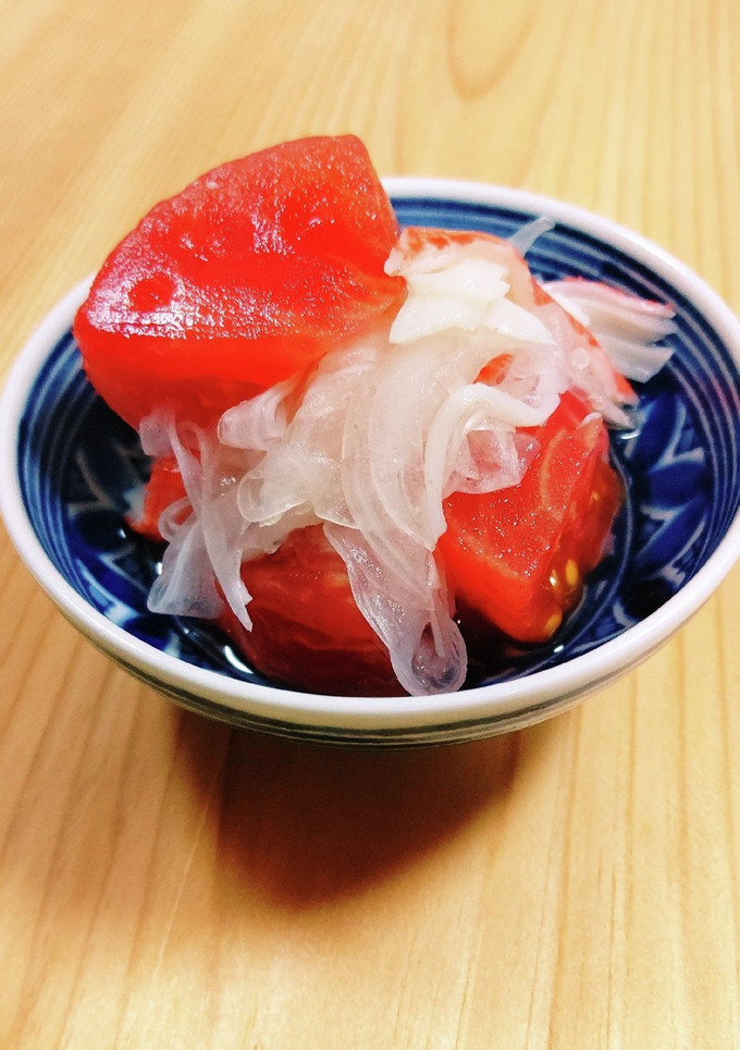 新玉ねぎとトマトのお浸し　簡単　作り置き-レシピのメイン写真