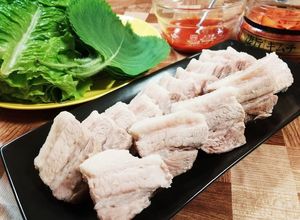 レンジで簡単❤韓国の茹で豚「ポッサム」-レシピのメイン写真