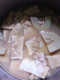 筍と油揚げの煮物(味噌味)-レシピのメイン写真