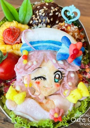 キャラはん DE キュアコーラル ☆-レシピのメイン写真