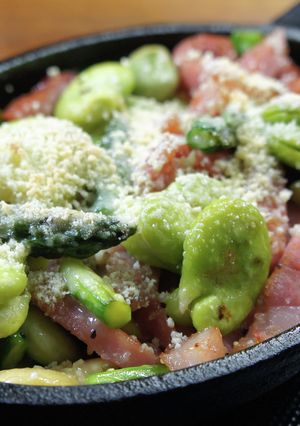 そら豆とベーコンのオーブン焼き-レシピのメイン写真
