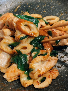 胸肉ちくわニラ炒め-レシピのメイン写真
