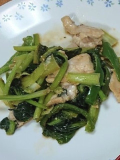 即菜☆ 鳥と青菜炒め-レシピのメイン写真