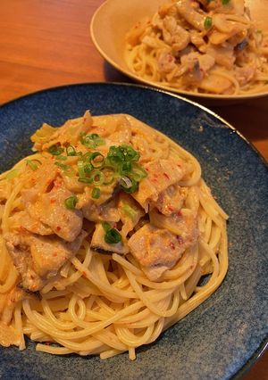 豚キムチ豆乳炒め-レシピのメイン写真