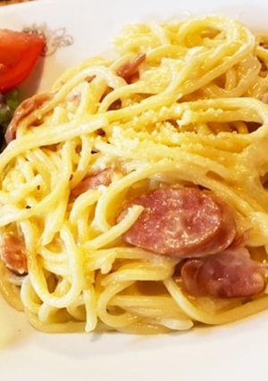 【生クリーム無し】豆乳クリームパスタ-レシピのメイン写真