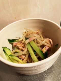 もやしハムきゅうりごまサラダ-レシピのメイン写真