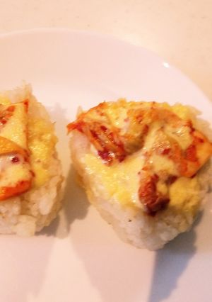 キムチon焼おにぎり-レシピのメイン写真