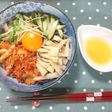 キムチと糠漬どっさり蕎麦