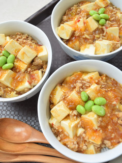 皆大好き✿玉ねぎ入りマーボー丼-レシピのメイン写真