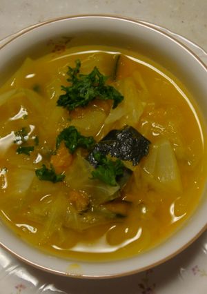 雑穀と甘い野菜のスープ-レシピのメイン写真