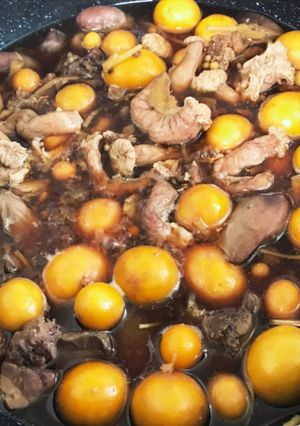 玉ひも&鶏肝の甘辛煮-レシピのメイン写真