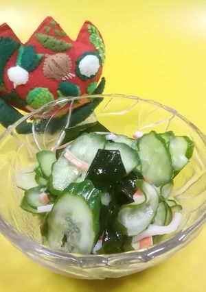 きゅうりとかにかまの酢の物-レシピのメイン写真