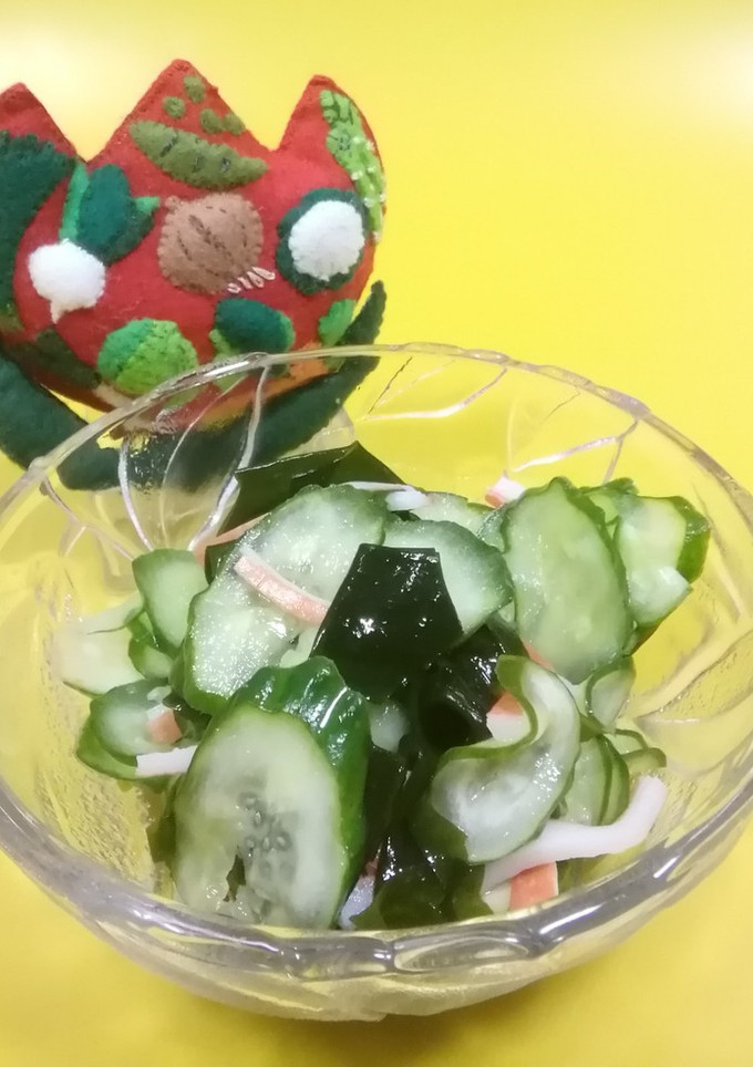 きゅうりとかにかまの酢の物-レシピのメイン写真
