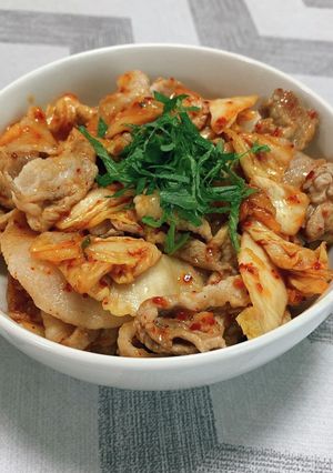 ごはんが進む☆豚キム丼-レシピのメイン写真