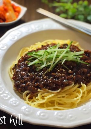 身近な材料で『韓国風ジャージャー麺』-レシピのメイン写真