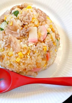 食感が楽しい♪筍とかまぼこのチャーハン-レシピのメイン写真