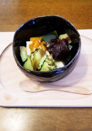 カフェ風クリームあんみつ-レシピのメイン写真
