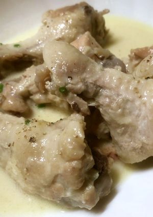 にんにくが主役♪クリーム手羽元-レシピのメイン写真