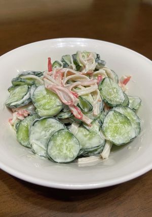 小学生が作るカニカマきゅうり-レシピのメイン写真