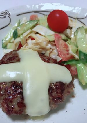 ハンバーグ-レシピのメイン写真