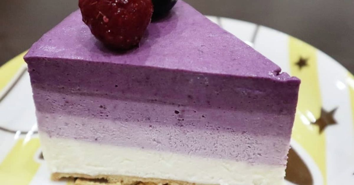 ブルーベリーのレアチーズケーキ by みなちょこら 【クックパッド