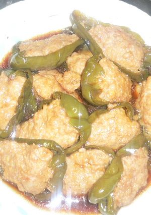 母の味☆うまうまピーマン肉詰め☆煮物風-レシピのメイン写真