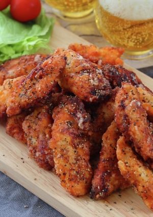 鶏むね１枚で！衣が激うまフライドチキン-レシピのメイン写真