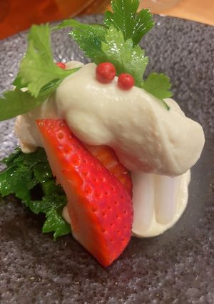 イチゴの白和え-レシピのメイン写真