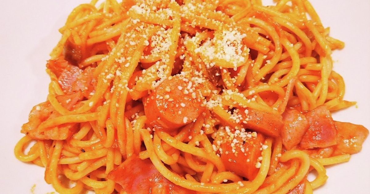 ピザソースでかんたん！ナポリタン by クック52PVUQ☆ 【クックパッド