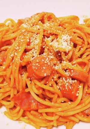 ピザソースでかんたん!ナポリタン-レシピのメイン写真