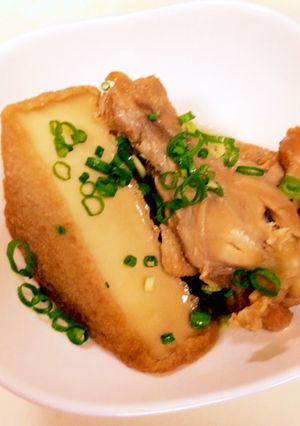 手羽元と厚揚げの飴煮-レシピのメイン写真