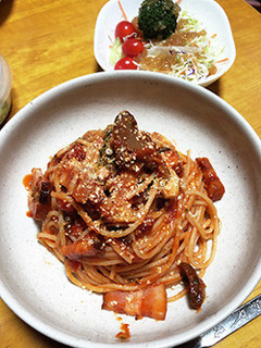 薫製ベーコンとナスのトマトパスタ-レシピのメイン写真