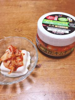 冷や奴 キムチをのせて…-レシピのメイン写真