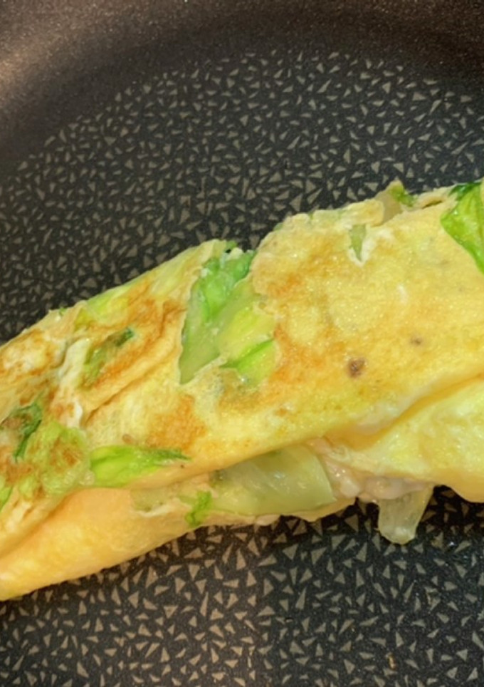【卵白消費】レタスの洋風卵焼き-レシピのメイン写真