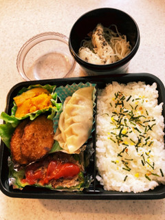 蒸し餃子 高校生男子弁当-レシピのメイン写真