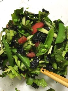 海苔わかめナムルサラダ-レシピのメイン写真
