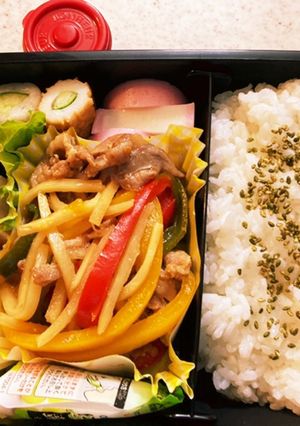 竹輪きゅうり入チリソース添え高校男子弁当-レシピのメイン写真