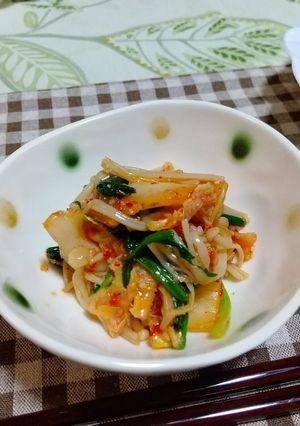キムチとほうれん草とえのきのナムル-レシピのメイン写真
