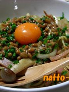とろとろ☆和風納豆パスタ♪-レシピのメイン写真