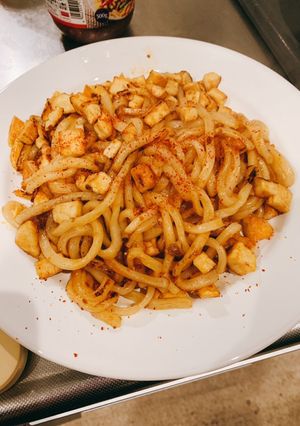 サラダチキン入り!パッタイ風☆焼うどん-レシピのメイン写真