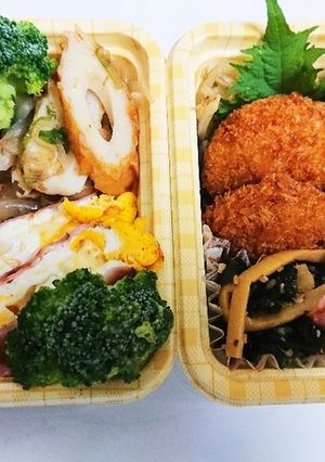 【夫婦弁当48】竹輪おかかとワカメンマ-レシピのメイン写真