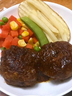 チーズinハンバーグ-レシピのメイン写真