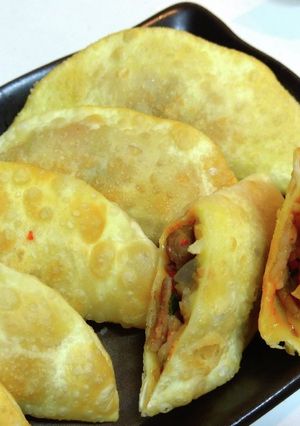 豚キムチ&チーズの揚げ餃子☆-レシピのメイン写真