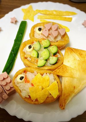 ちらし寿司で簡単!子どもの日おいなりさん-レシピのメイン写真