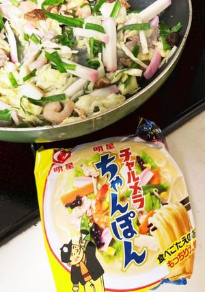 本格的!チャルメラちゃんぽんの具-レシピのメイン写真